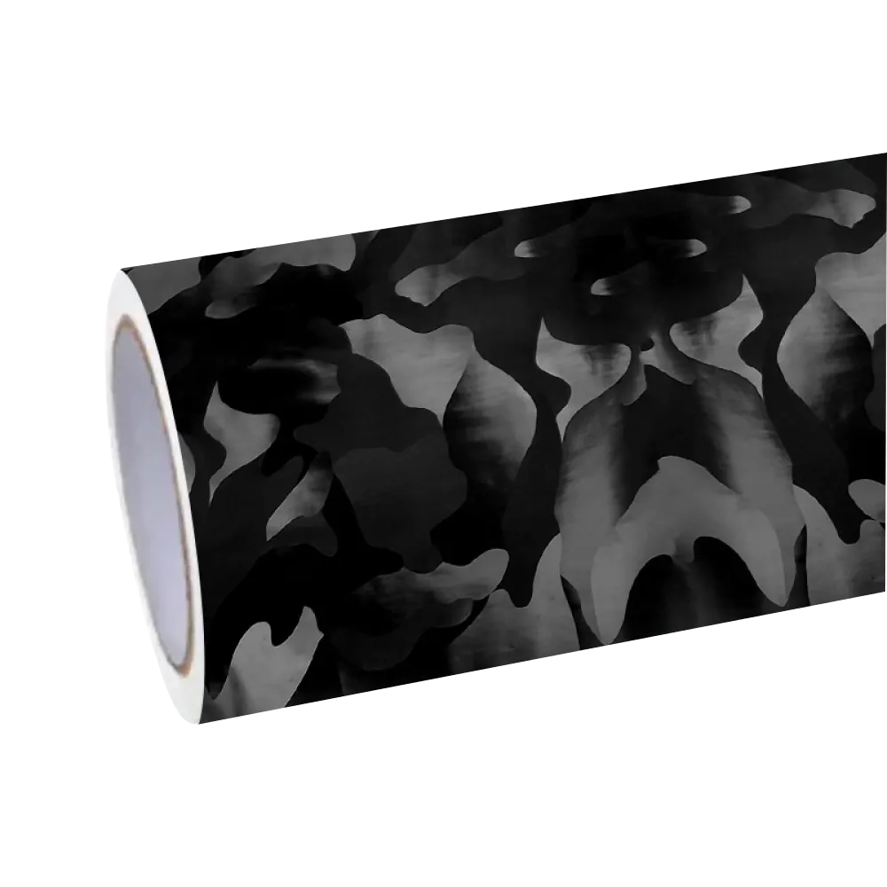 Black White Gray Camouflage Matte Premium Vinyl Car Nepal