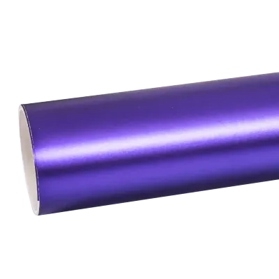 Matte Chrome Purple Car Vinyl Wrap 01