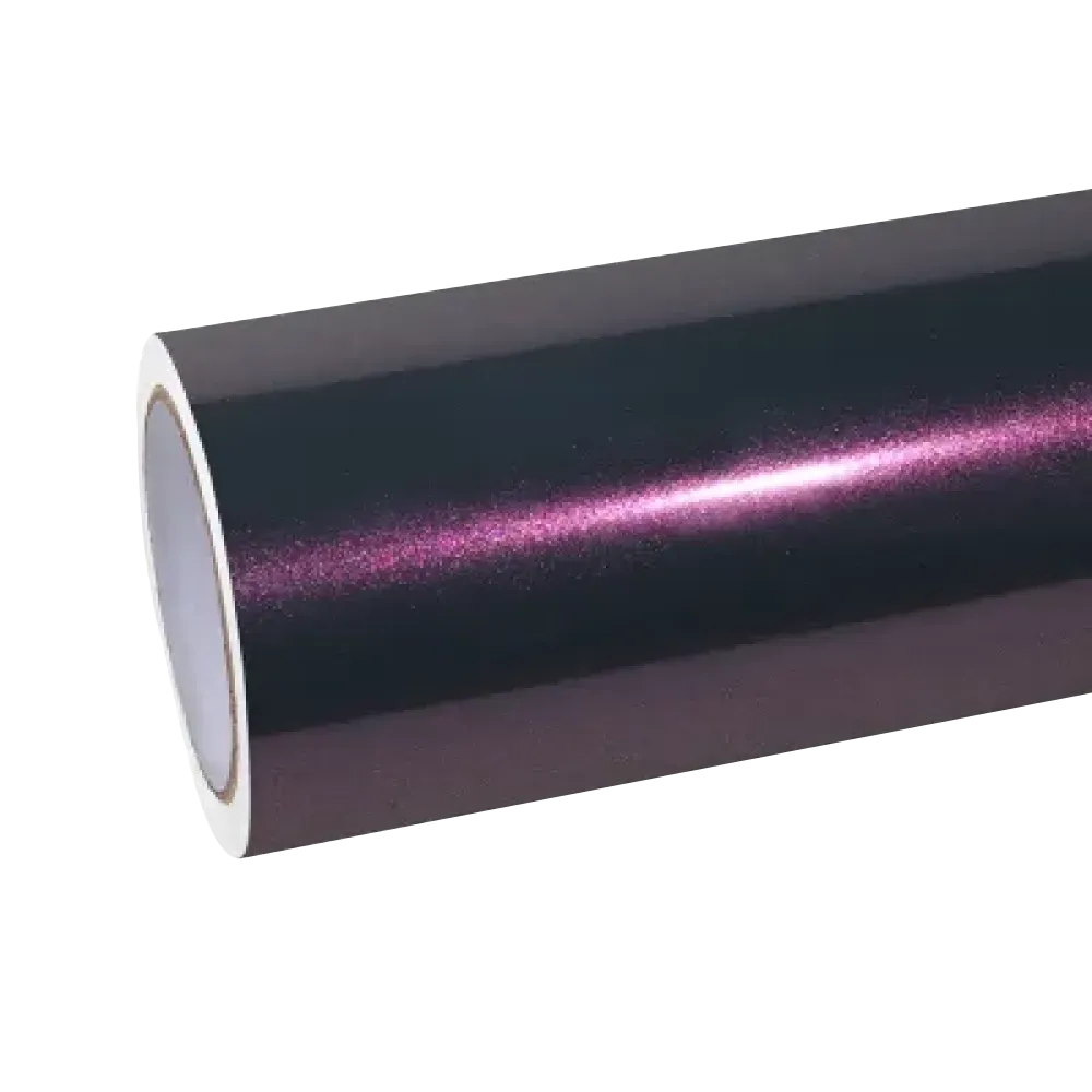 purple glitter car wrap00