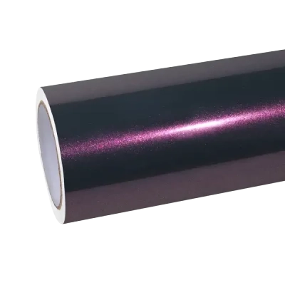 Metallic Grey Purple Car Vinyl Wrap