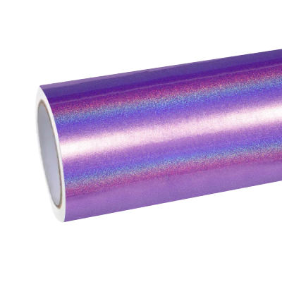 Gloss Metallic Rainbow Laser Purple  Car Vinyl Wrap (Light ) 01