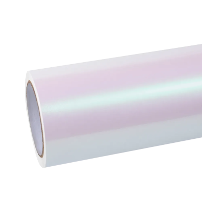 Gloss Metallic Chameleon Aurora White Car Vinyl Wrap Sale 01