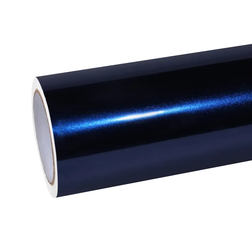 Gloss Blue Metallic Car Vinyl Wrap00