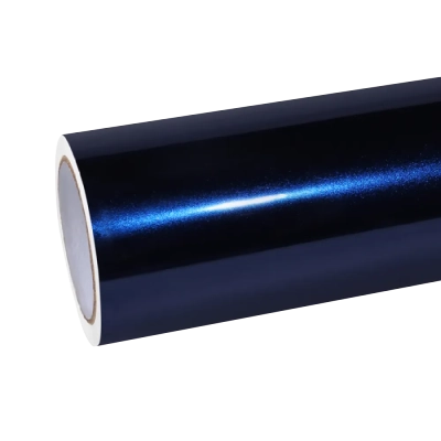 Gloss Blue Metallic Car Vinyl Wrap