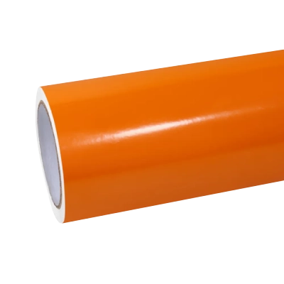 Gloss Fiery Orange Car Vinyl Wrap