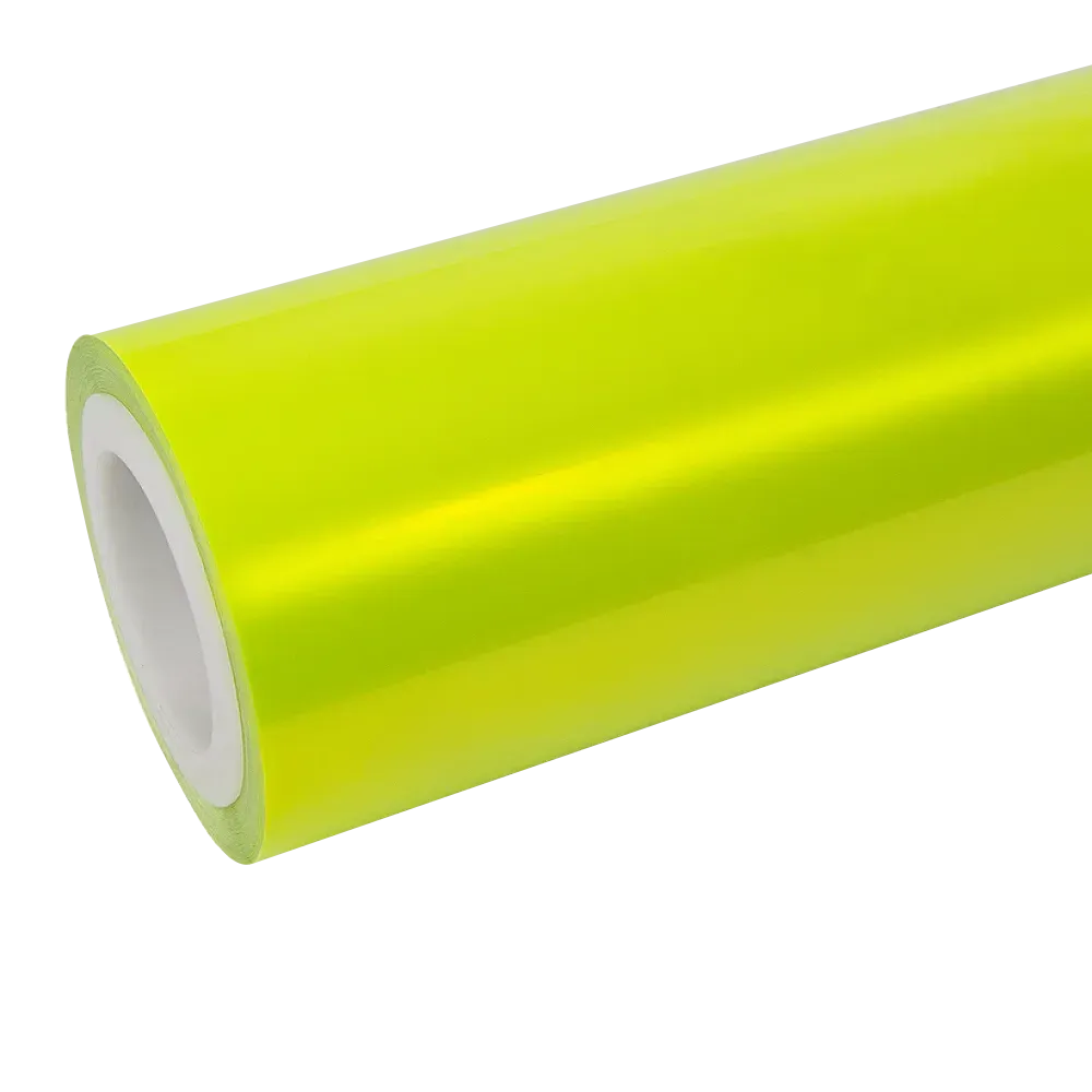 Gloss Fluorescent  Neon Yellow Vinyl Wrap00