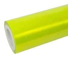 Gloss Fluorescent  Neon Yellow Vinyl Wrap