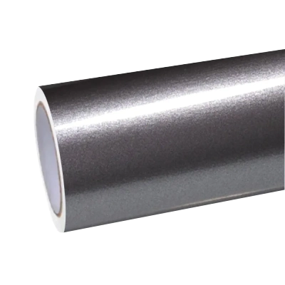Gloss Metallic Grey Car Vinyl Wrap