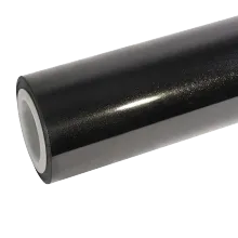 gloss glitter dark grey car wrap