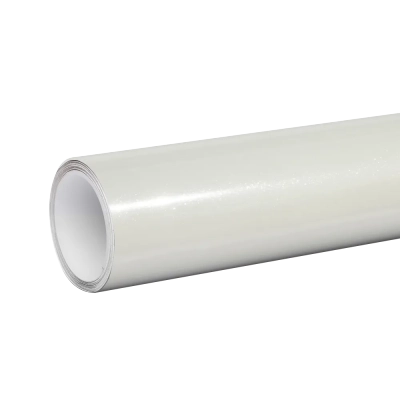 Gloss Metallic Sparkle White Vinyl Wrap Car Wrap