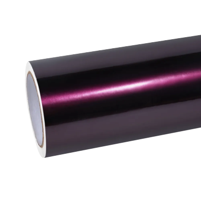 Gloss Metallic Midnight Red Car Vinyl Wrap PET 01