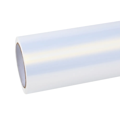 Gloss Metallic Chameleon Gold White Car Vinyl Wrap Audi PET 01