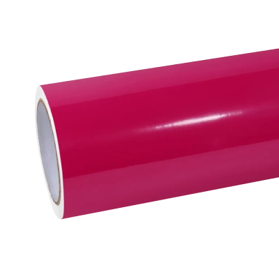 Gloss Rose Red Car Vinyl Wrap PET 01