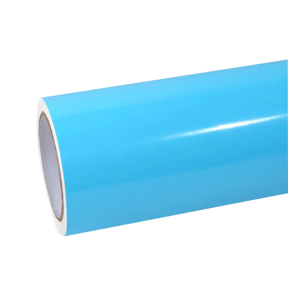 light sky blue car wrap