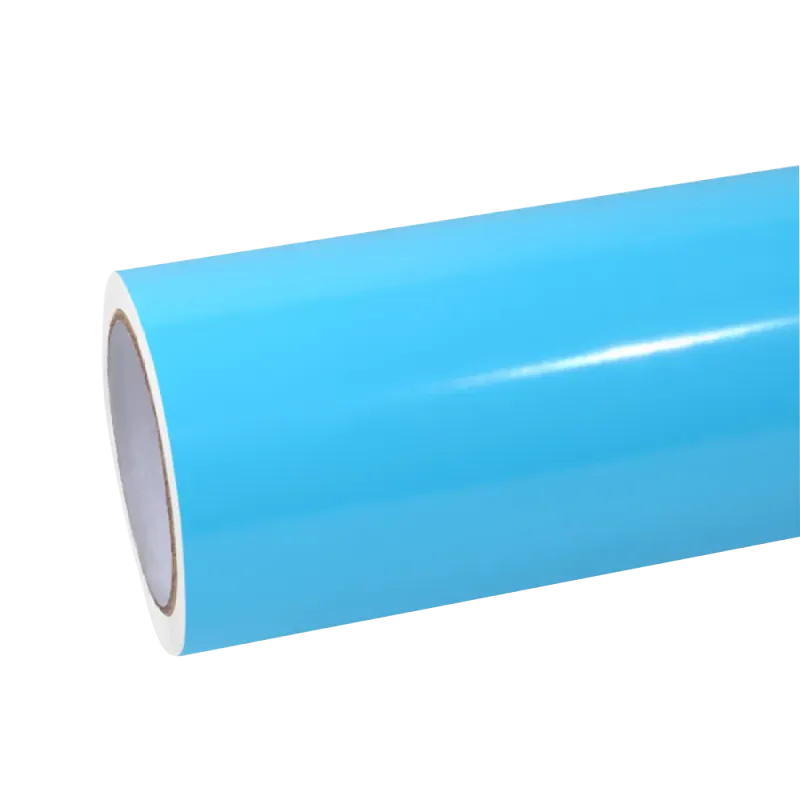light sky blue car wrap