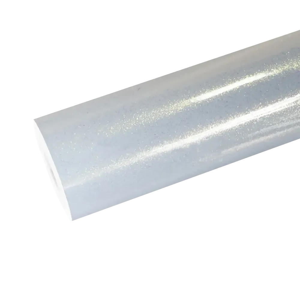 Gloss Metallic Diamond White Car Vinyl Wrap