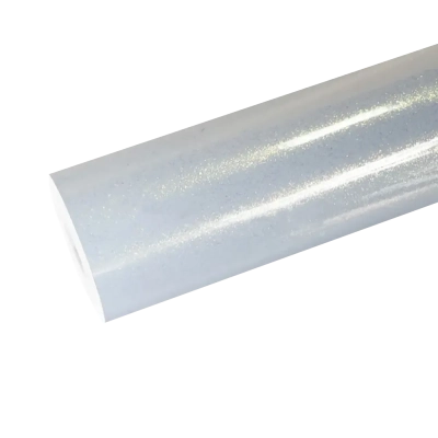 Gloss Sparkle Gold White Car Wrap