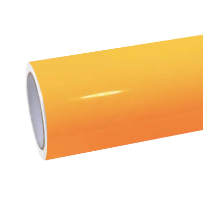 Gloss Sunflower Yellow Car Vinyl Wrap PET 01