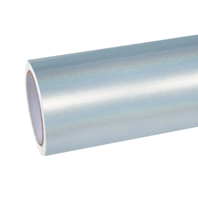 Gloss Metallic Rainbow Laser Sea Blue Car Vinyl Wrap 01