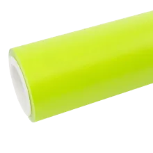 matte fluorescent yellow car wrap