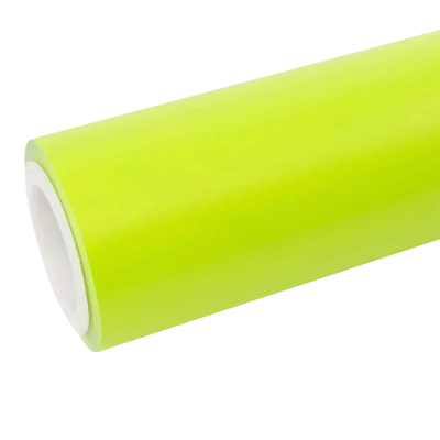 Matte Neon Fluorescent Yellow Car Vinyl Wrap