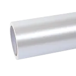 metallic pearl white car wrap