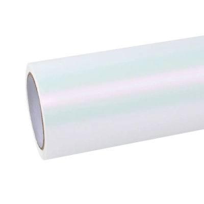 Matte Metallic Chameleon Pink White Car Vinyl Wrap 01