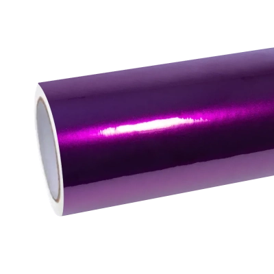 Super Gloss Metallic Purple Car Vinyl Wrap