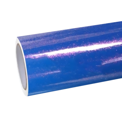 Diamond Blue Red Car Vinyl Wrap