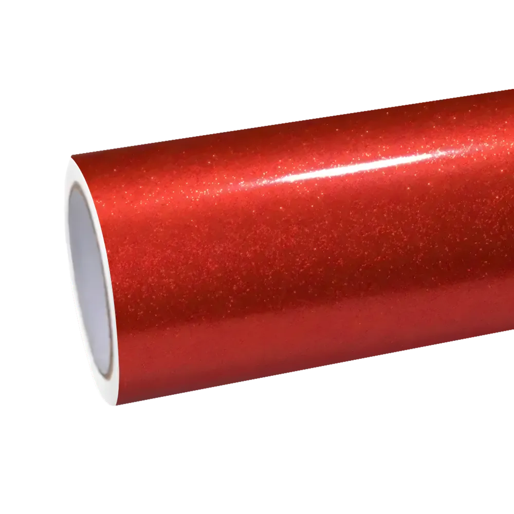 red glitter car wrap00