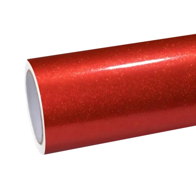 Gloss Metallic Glitter Red Vinyl Wrap Sparkle Red Car Wrap
