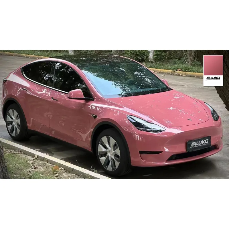 Gloss Morganite Red Car Vinyl Wrap