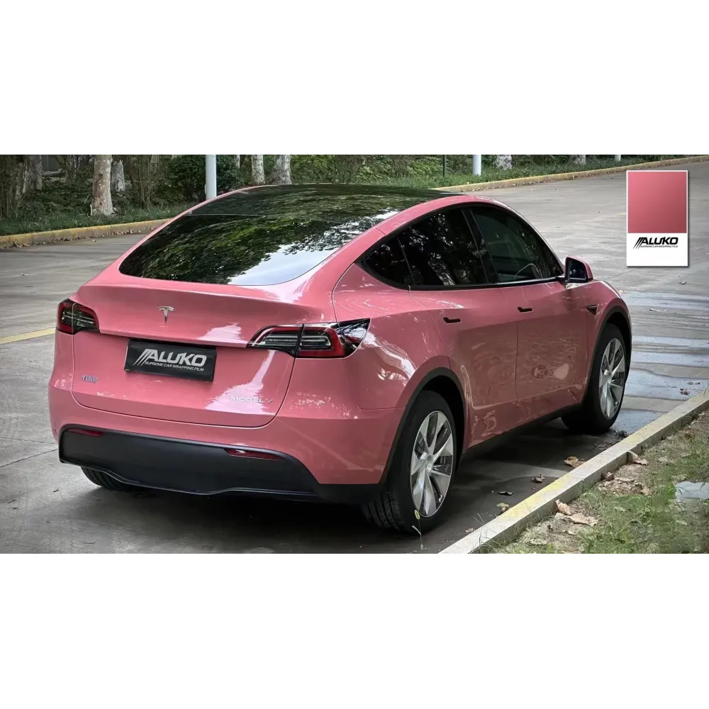 Gloss Morganite Red Car Vinyl Wrap