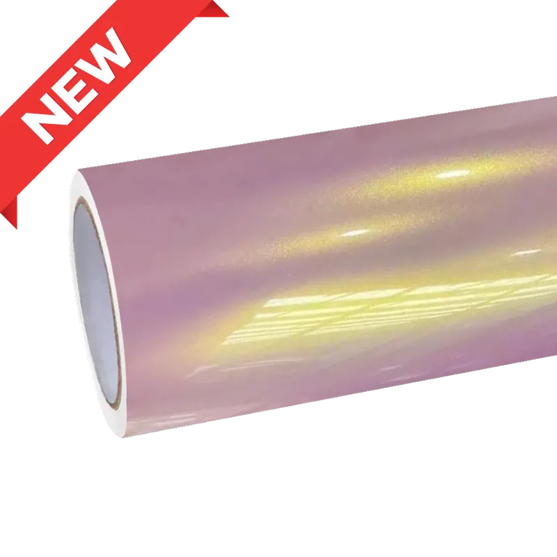 Gloss Metallic Glazed Gold Pink Car Vinyl Wrap