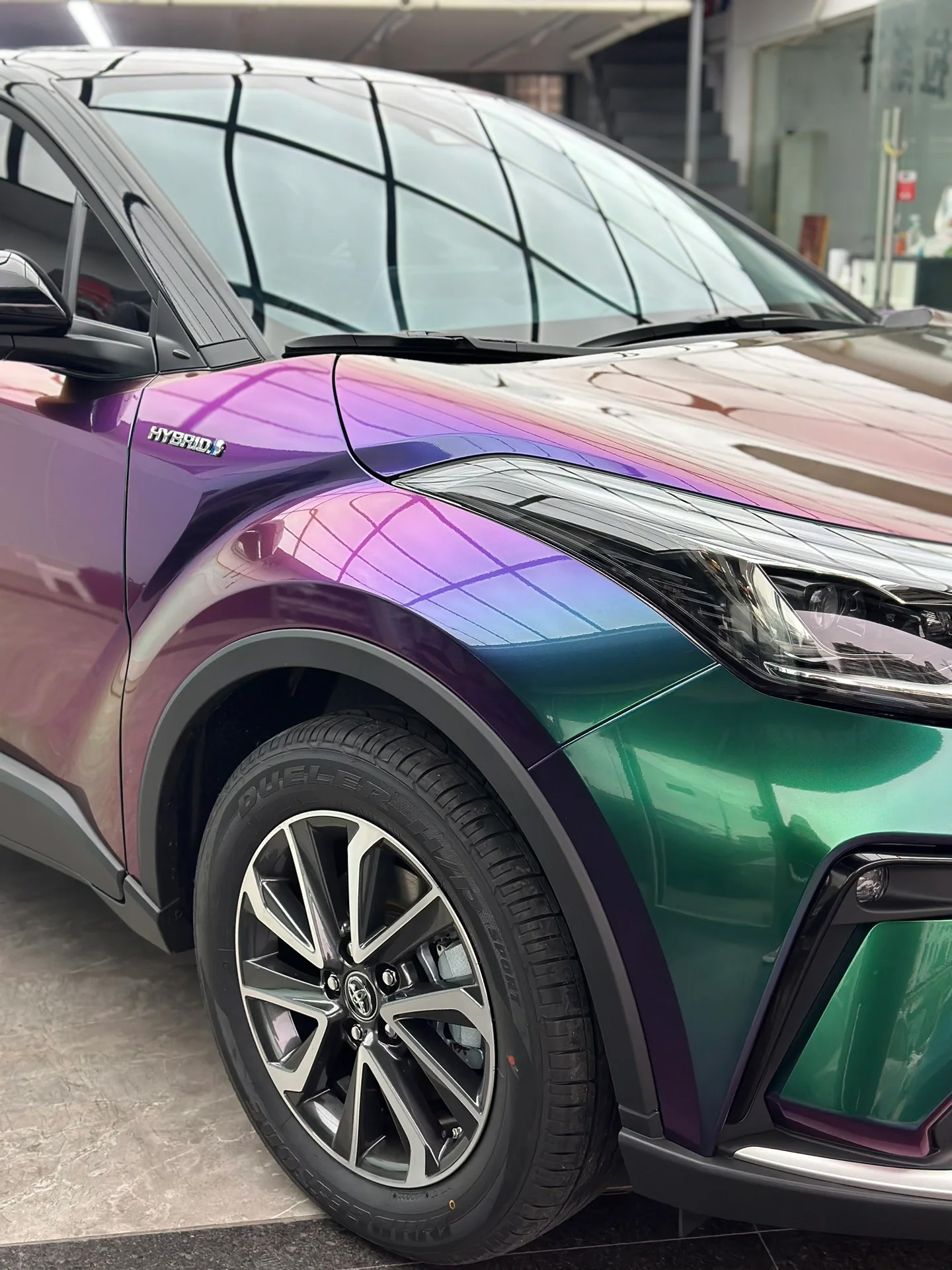 Cool Gloss Metallic Rainbow Green Vinyl Car Wrap - ALUKOYINYL