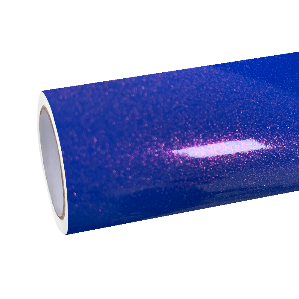 Gloss Metallic Diamond Blue Red Car Vinyl Wrap