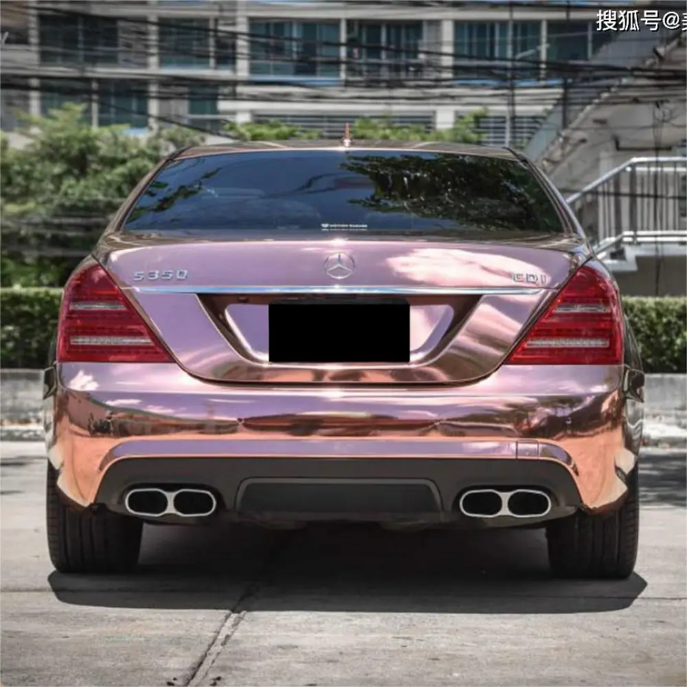 Best Gloss Mirror Rose Gold Wrap Rose Gold Chrome Vinyl Wrap Pink Car Wraps