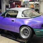 Gloss Metallic Rainbow Laser Purple Car Vinyl Wrap