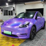 Gloss Metallic Rainbow Laser Purple Car Vinyl Wrap