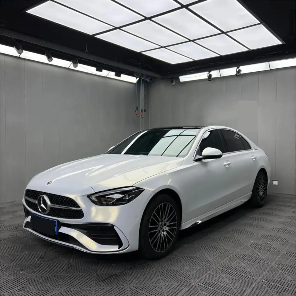 Gloss Metallic Chameleon Gold White Car Vinyl Wrap Audi PET