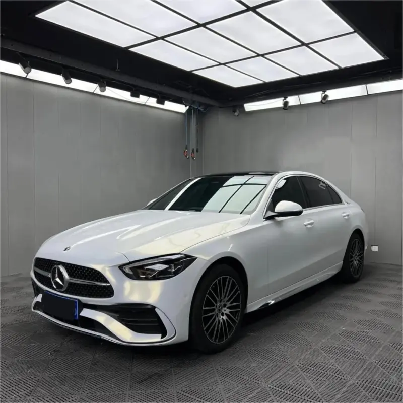 Gloss Metallic Chameleon Gold White Car Vinyl Wrap Audi PET