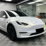Gloss Metallic Chameleon Gold White Car Vinyl Wrap Audi PET