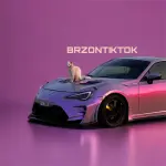 Gloss Metallic Chameleon Candy Grey Purple Car Vinyl Wrap PET
