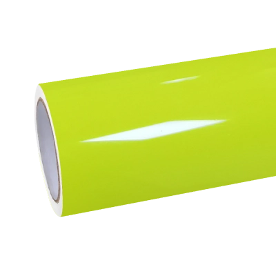 Gloss Acid Green Car Vinyl Wrap PET 01