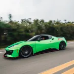 Gloss Metallic Gold Green Car Vinyl Wrap PET