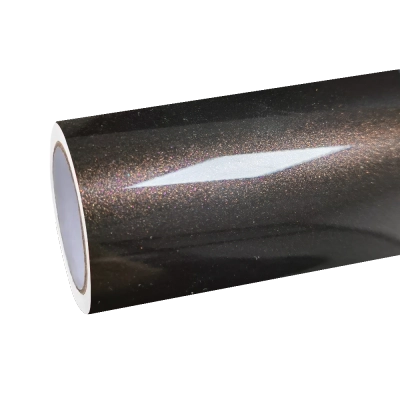 Gloss Metallic Mahogany Red Car Vinyl Wrap PET 01