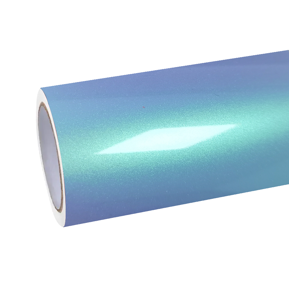Gloss Metallic Chameleon Green Blue Car Vinyl Wrap