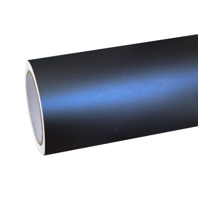 Best Matte Dark Blue Car Vinyl Wrap 01