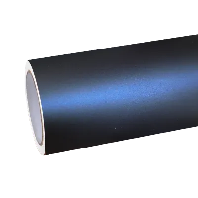 Best Matte Dark Blue Car Vinyl Wrap 01