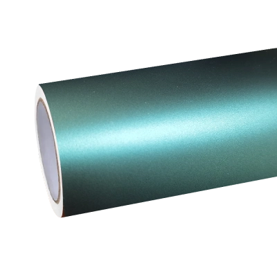 Matte Metallic Antique Green Car Vinyl Wrap 01